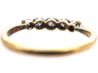 Edwardian 18ct Gold & Platinum Five Stone Diamond Ring