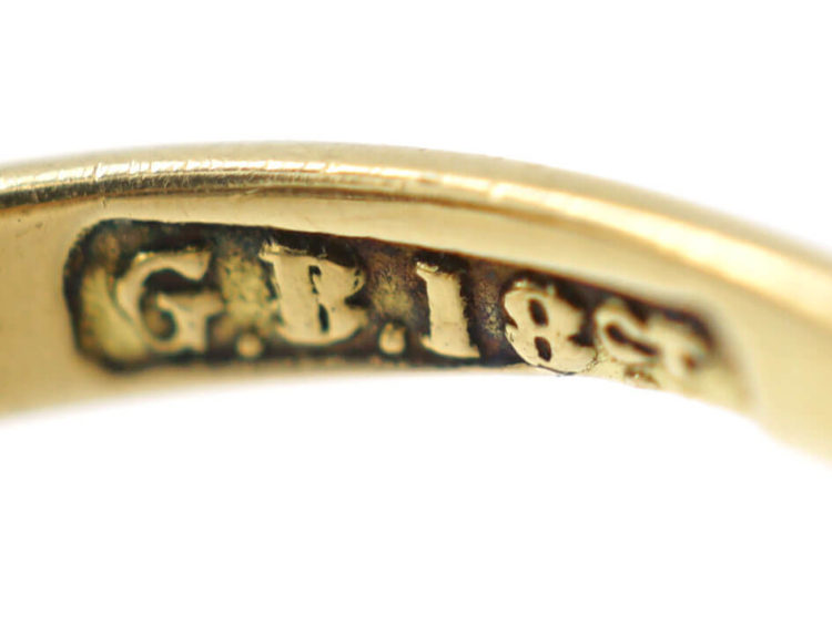 Victorian 18ct Gold Rose Diamond & Old Mine Cut Diamond Cluster Ring