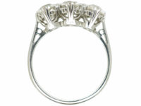 Art Deco Platinum Three Stone Diamond Ring