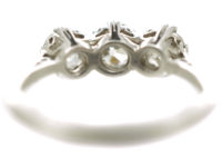Art Deco Platinum Three Stone Diamond Ring