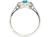 Platinum Art Deco Zircon & Diamond Ring by Birks of Canada