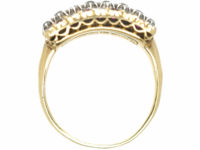 Victorian 18ct Gold Chequerboard Ring set with Rubies & Diamonds