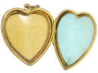 Edwardian 9ct Back & Front Heart Shaped Locket