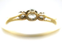 Edwardian 18ct Gold & Platinum Three Stone Diamond Ring
