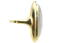 Art Deco 14ct Gold & Moonstone Oval Ring