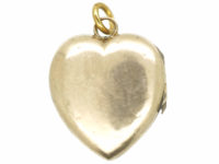 Edwardian 9ct Gold Back & Front Locket set with Coral, Turquoise & Natural Split Pearls