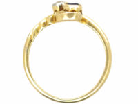 Edwardian 18ct Gold, Sapphire & Diamond Twist Ring