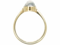 Edwardian 9ct Gold & Platinum, Moonstone Ring