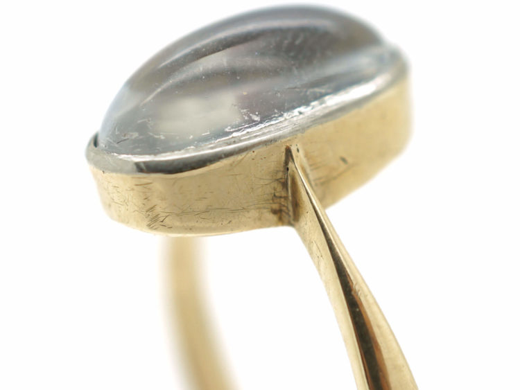 Edwardian 9ct Gold & Platinum, Moonstone Ring