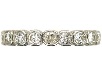 Art Deco Platinum & Diamond Eternity Ring