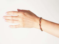 French Belle Epoque 18ct Gold & Gem Set Snakes Bracelet