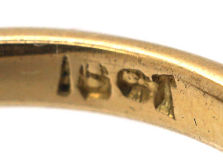 Edwardian 18ct Gold & Platinum Three Stone Diamond Ring