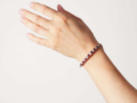 Victorian 15ct Gold, Ruby & Diamond Bangle