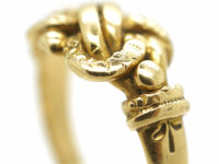 Edwardian 18ct Gold Knot Ring