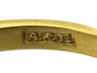 Edwardian 18ct Gold, Three Stone Opal & Diamond Ring