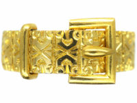Victorian 18ct Gold Buckle Ring