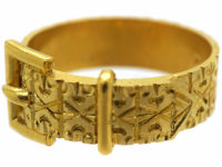 Victorian 18ct Gold Buckle Ring