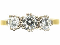 18ct Gold Three Stone Diamond Ring