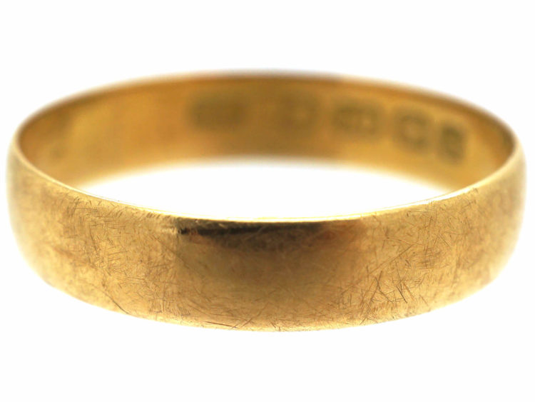 Edwardian 18ct Gold Wedding Ring