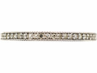 18ct White Gold & Diamond Narrow Eternity Ring