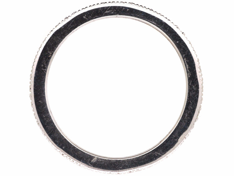 18ct White Gold & Diamond Narrow Eternity Ring