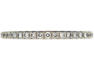 18ct White Gold & Diamond Eternity Ring by De Beers