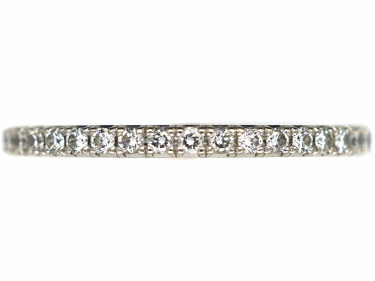 18ct White Gold & Diamond Eternity Ring by De Beers