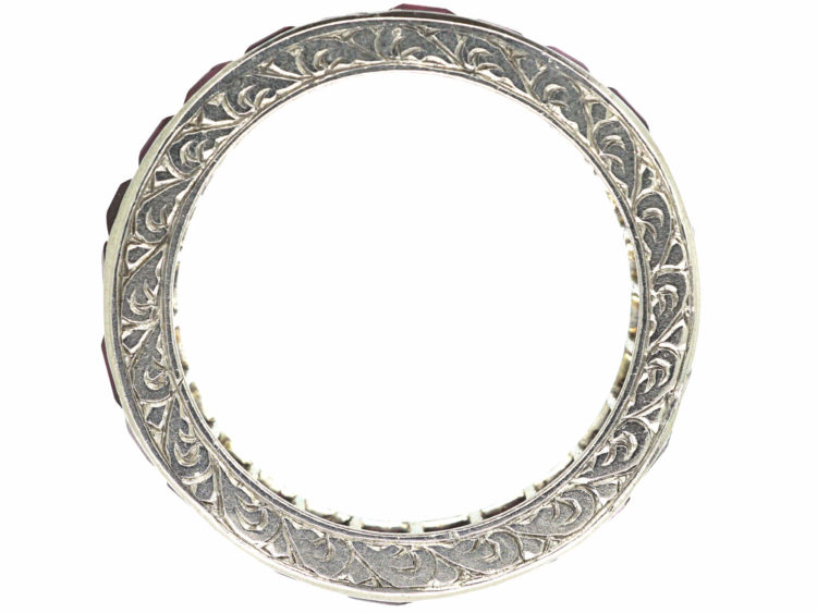 Art Deco Platinum & Ruby Eternity Ring