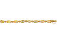 Edwardian 15ct Gold & Diamond Bracelet