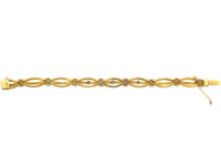 Edwardian 15ct Gold & Diamond Bracelet