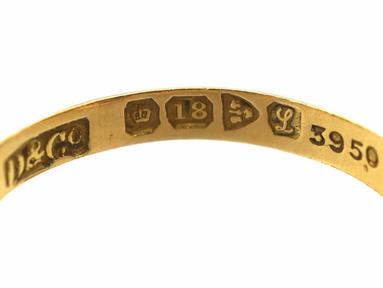 Edwardian 18ct Gold, Ruby & Diamond Crossover Ring