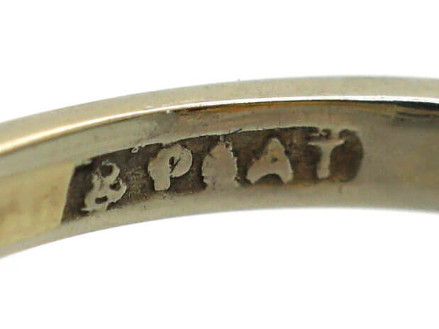 Art Deco 18ct White Gold & Platinum, Madeira Citrine & Diamond Ring