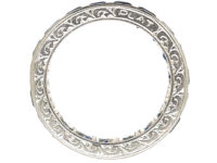 Art Deco Platinum & Sapphire Eternity Ring