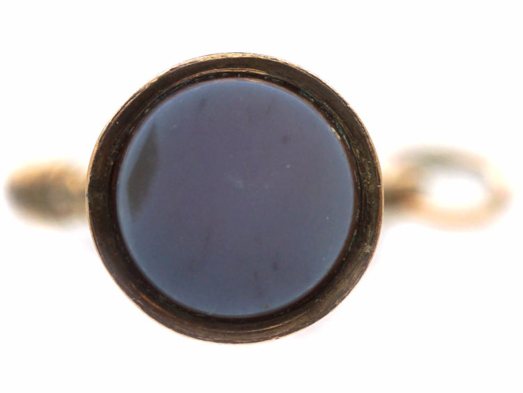 Victorian 9ct Gold Seal of a Harp with a Carnelian Base