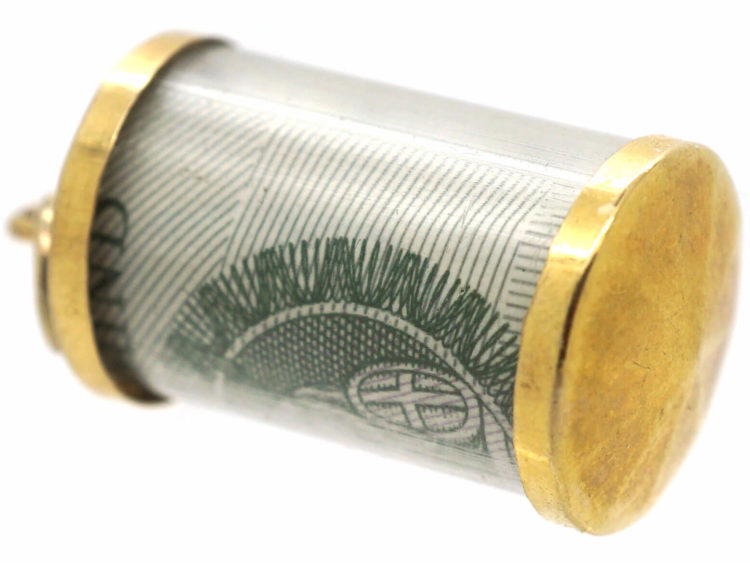 9ct Gold One Pound Note Charm