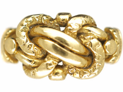 Edwardian 18ct Gold Knot Ring