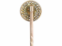 Victorian 15ct Gold Round Tie Pin set with a Rose Diamond