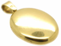 Victorian 18ct Gold Plain Oval Locket