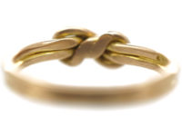 Edwardian 9ct Gold Knot Ring