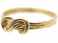 Edwardian 9ct Gold Knot Ring