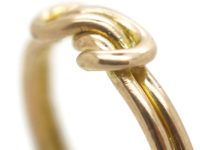 Edwardian 9ct Gold Knot Ring
