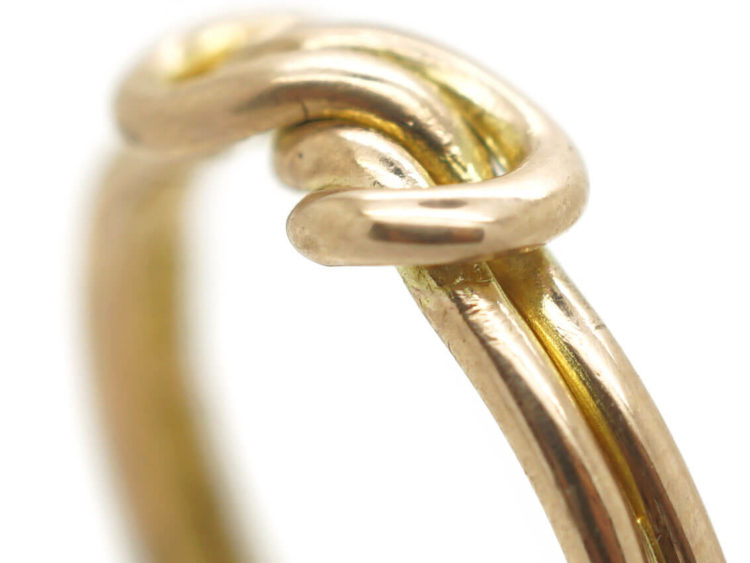 Edwardian 9ct Gold Knot Ring