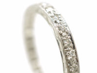 Art Deco 18ct White Gold Diamond Eternity Ring