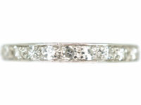 Art Deco 18ct White Gold Diamond Eternity Ring