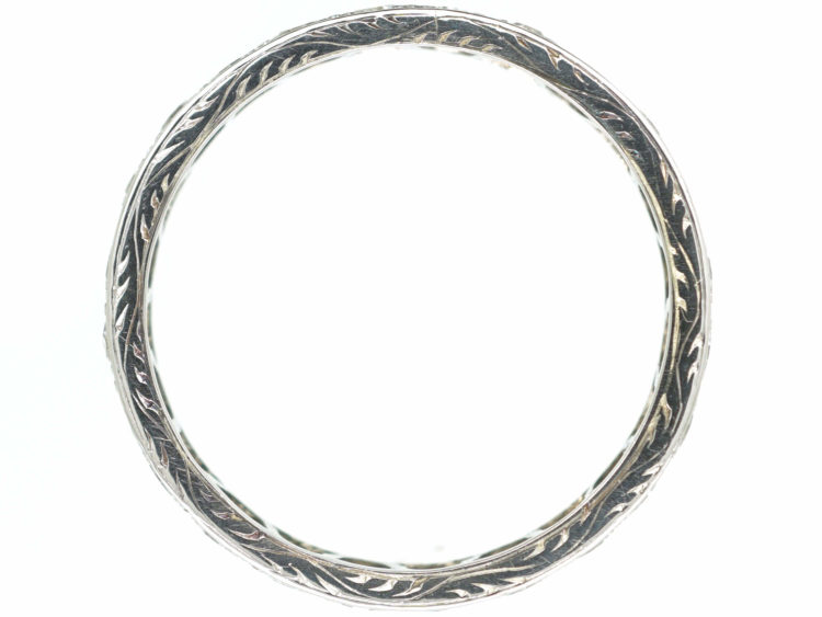 Art Deco 18ct White Gold Diamond Eternity Ring