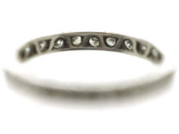 Art Deco 18ct White Gold Diamond Eternity Ring