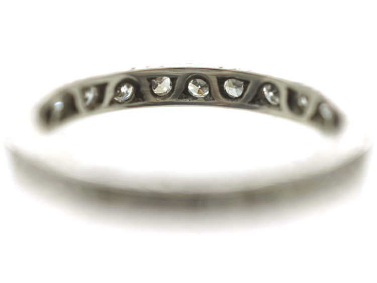 Art Deco 18ct White Gold Diamond Eternity Ring