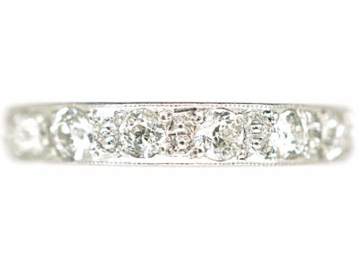 Art Deco Platinum & Diamond Eternity Ring