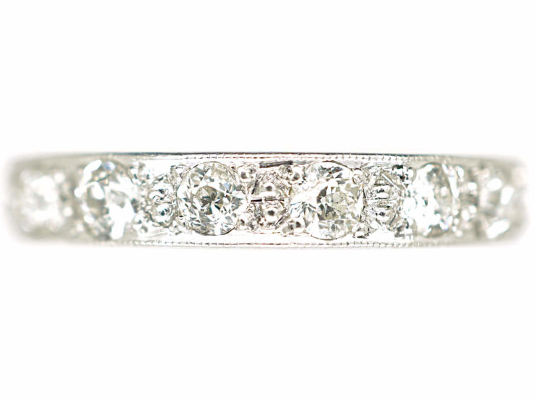 Art Deco Platinum & Diamond Eternity Ring