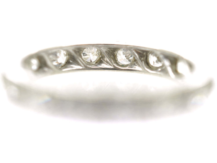 Art Deco Platinum & Diamond Eternity Ring